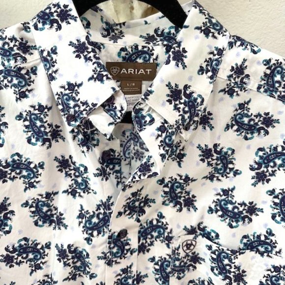 Ariat Button Down Paisley Shirt - Picture 2 of 2